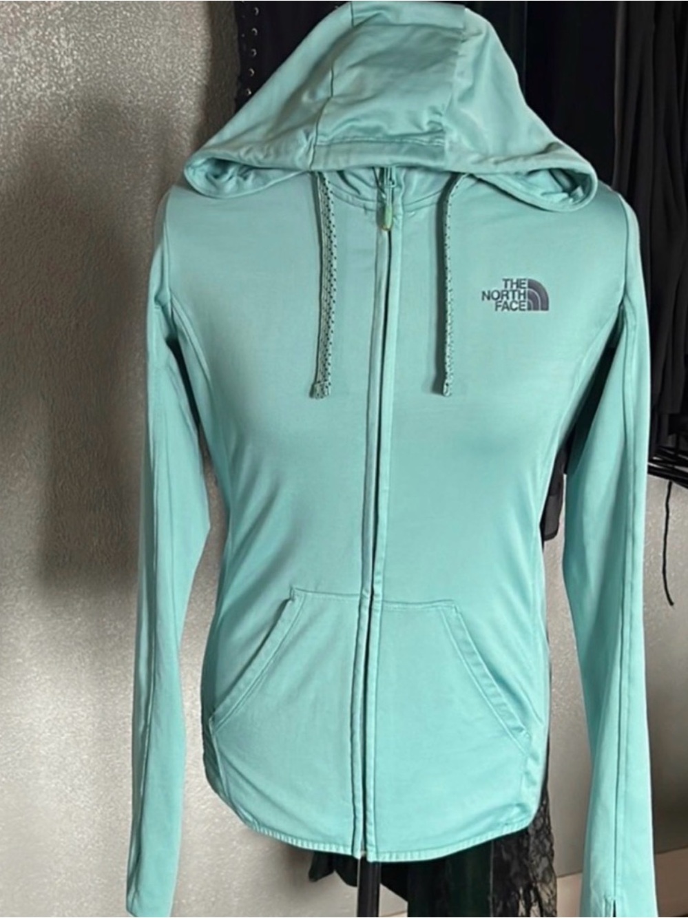 The North Face Mint Green Full-Zip Hoodie
